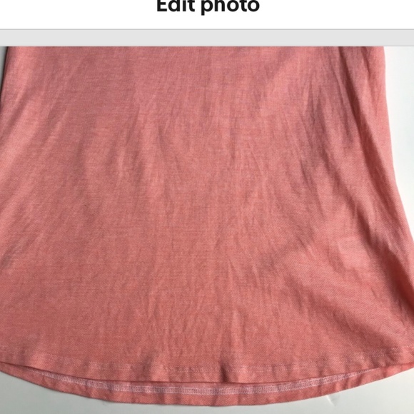 ETON  Slim  solid pinky orange , button down Polo shirt Sz  S  made in Europe - Picture 3 of 8